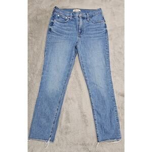 Madewell Jeans The Mid Rise Perfect Vintage Jean Knowland Wash Stretch Sz 26 New